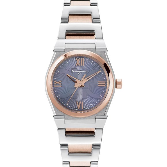 Ferragamo Womens Two Tone Bracelet Watch! Wow! - Picture 1 of 4